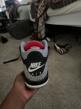 Nike Kids Black, Gray & Red Retro Air Sneaker